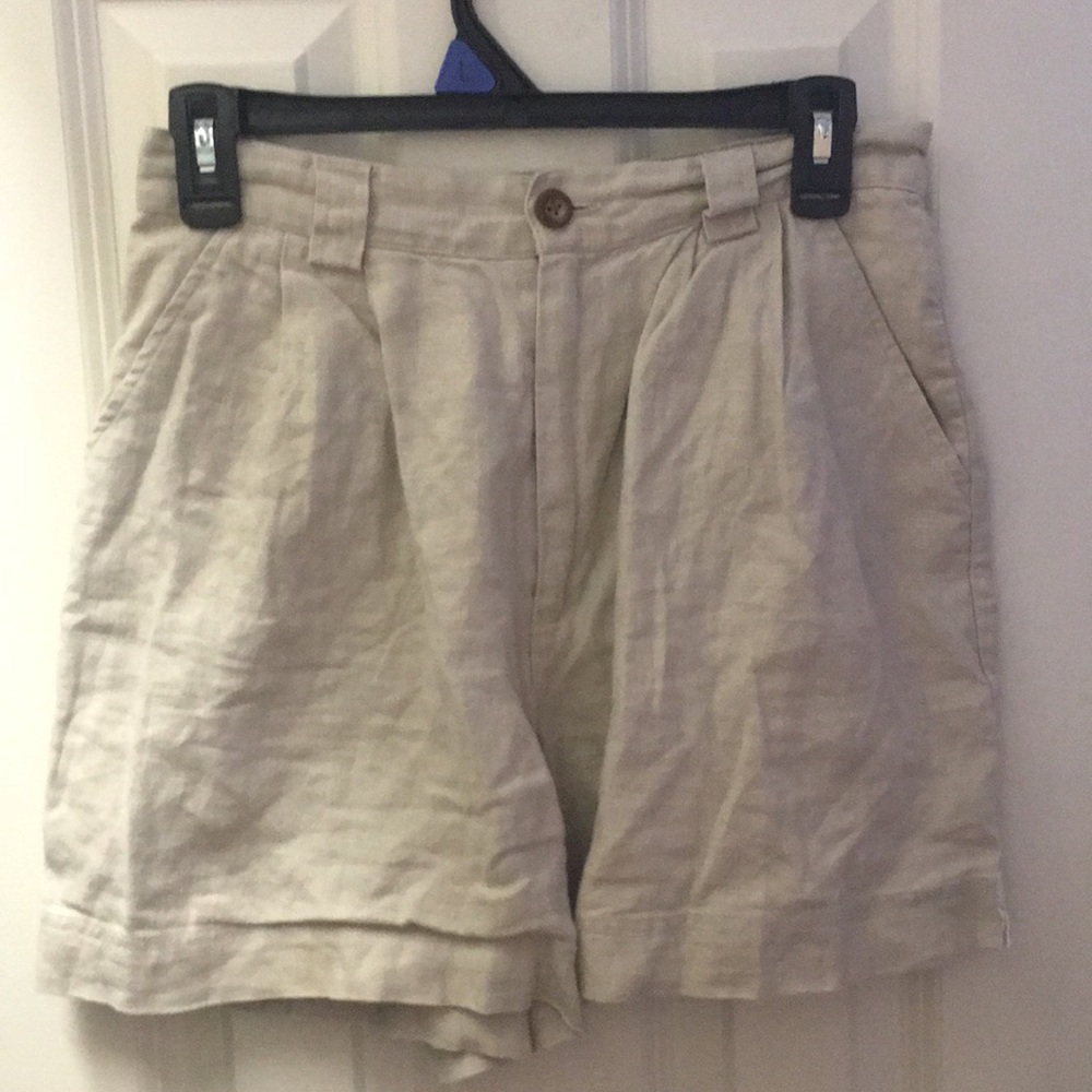 GAP 100% Linen High Waist Shorts